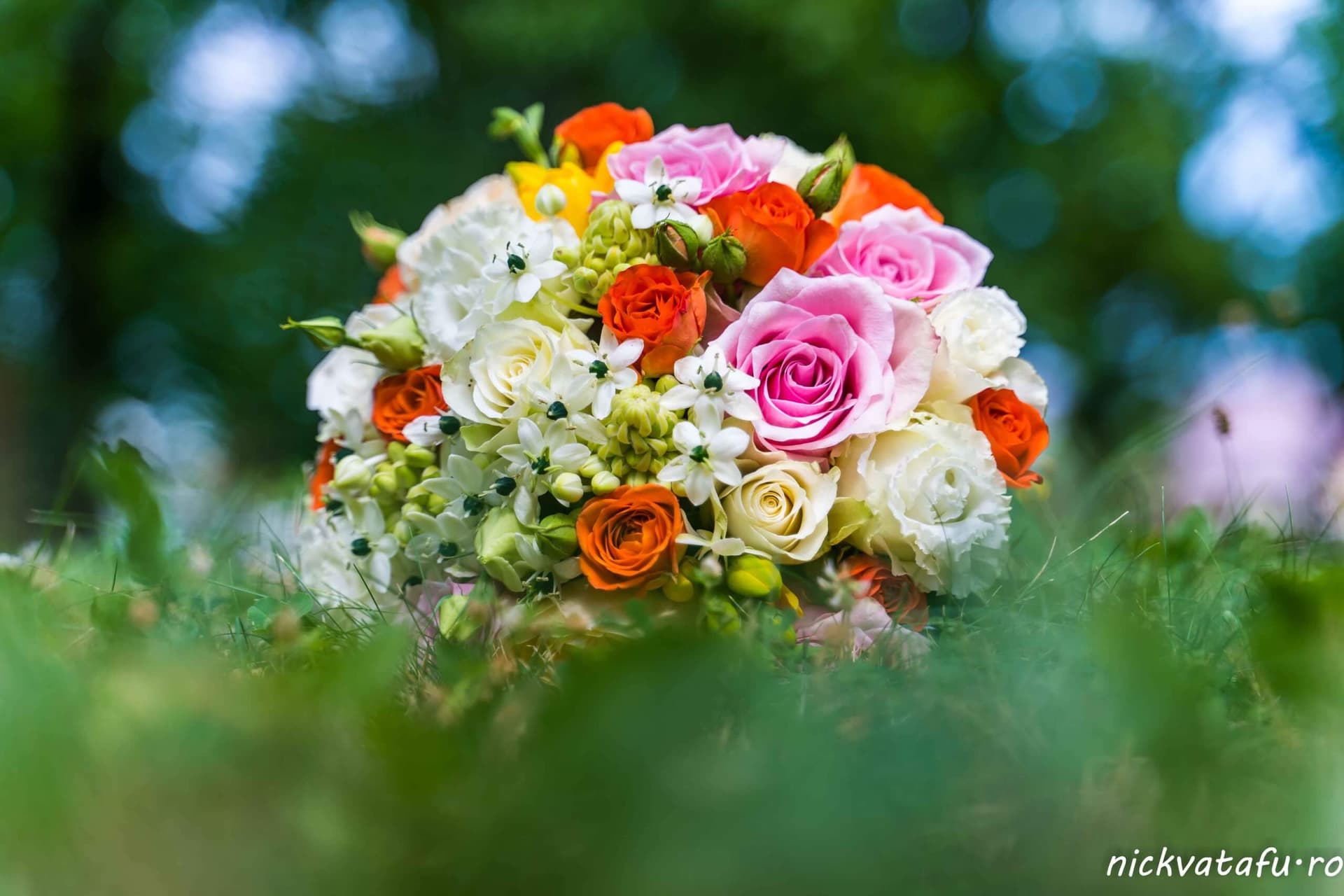 fotograf nunta buchet mireasa